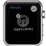 remove itunes library from apple watch remote app
