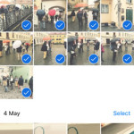selecting multiple iphone photos