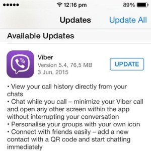 viber for ios version 5.4
