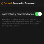 apple watch automatic app download setting