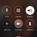 facetime video button on iphone ongoing call screen