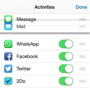 ios share extensions settings menu