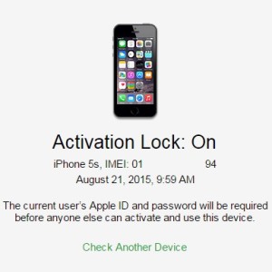 iphone activation lock status check