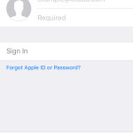 iphone icloud sign in screen
