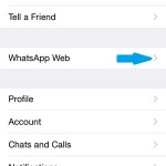whatsapp web setting on iphone