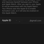 apple id in apple watch app settings