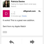 apple watch email reply demo