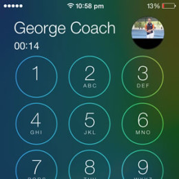 iphone active call keypad screen