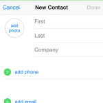 iphone create new contact screen