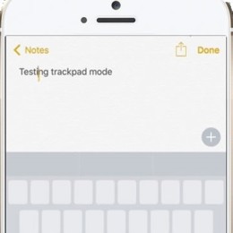 iPhone 6S 3D Touch Trackpad Trick.