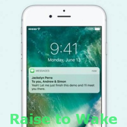 iOS 10 raise to wake