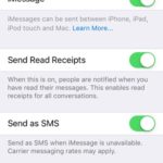 ios send read receipts messages setting