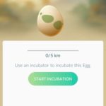 placing pokemon egg in incubator