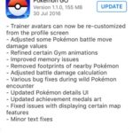 pokemon go 1.1.0 update log