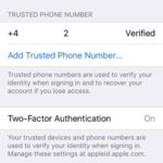 apple id two-factor authentication on