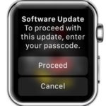 apple watch enter Passcode to proceed with software update