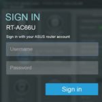 asus router sign in screen