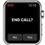 cancel apple watch emergency sos call