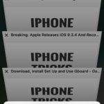 iOS 10 close all safari tabs option