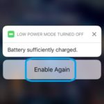 Re-enable Low Power Mode