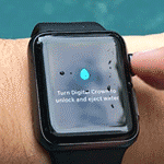 ejecting water from Apple Watch