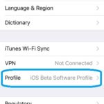iOS Beta Software Profile