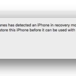 iTunes detecting iPhone in DFU mode