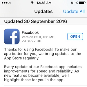 facebook marketplace app store update