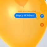 iMessage send with balloons