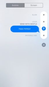 imessage send with gentle option