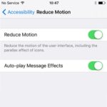 iOS 10.1 Auto-play Message Effects Setting