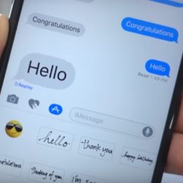 iOS 10.1 iMessage effects Replay button.