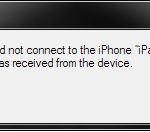iphone itunes connection error