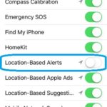 location-based alerts settings