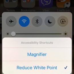 Reduce White Point and Brightness combine to dim iPhone screen