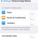 iphone automatic app download settings
