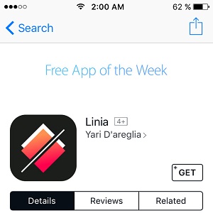 Linia - Free app of the Week.