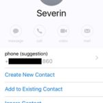 new iphone contact suggestion options