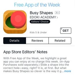 busy shapes free app of the week