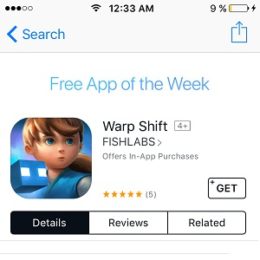 Warp Shift - Free app of the Week