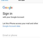adding google account to mail app