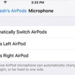 airpods active microphone setting