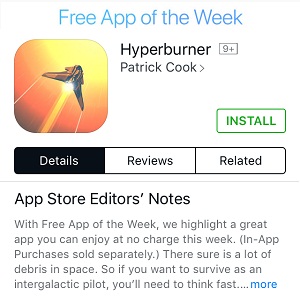 hyperburner free app of the week