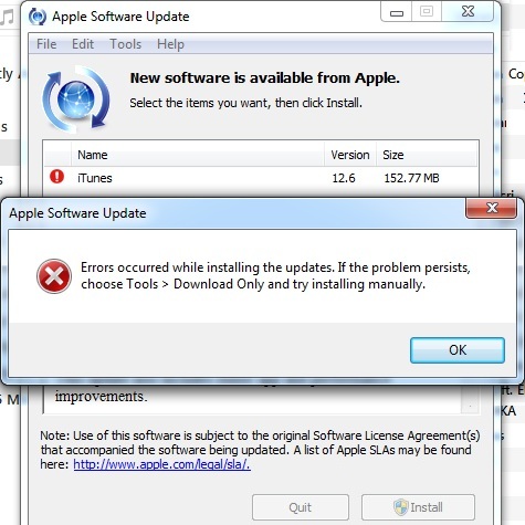 apple software installer update for windows