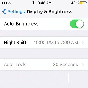 iphone auto-lock greyed out and enabled