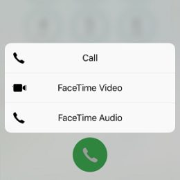 iphone dial button 3d touch options