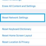 iphone reset network settings screen