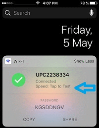 wi-fi widget speed test