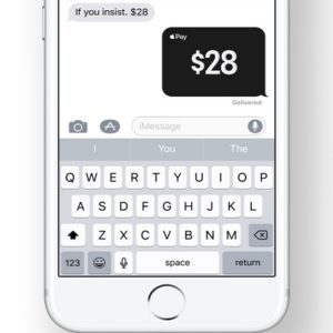 Apple Pay Person to Person money transfer feature.