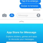 expanded ios 11 app drawer in messages